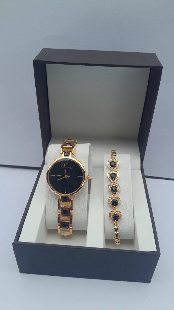 Midnight Glow Gold Ladies 2-in-1 Jewelry Set