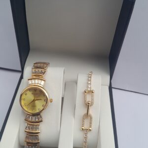 Golden Radiance Ladies 2-in-1 Jewelry Set