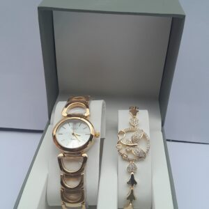 Women's Gold Watch Set