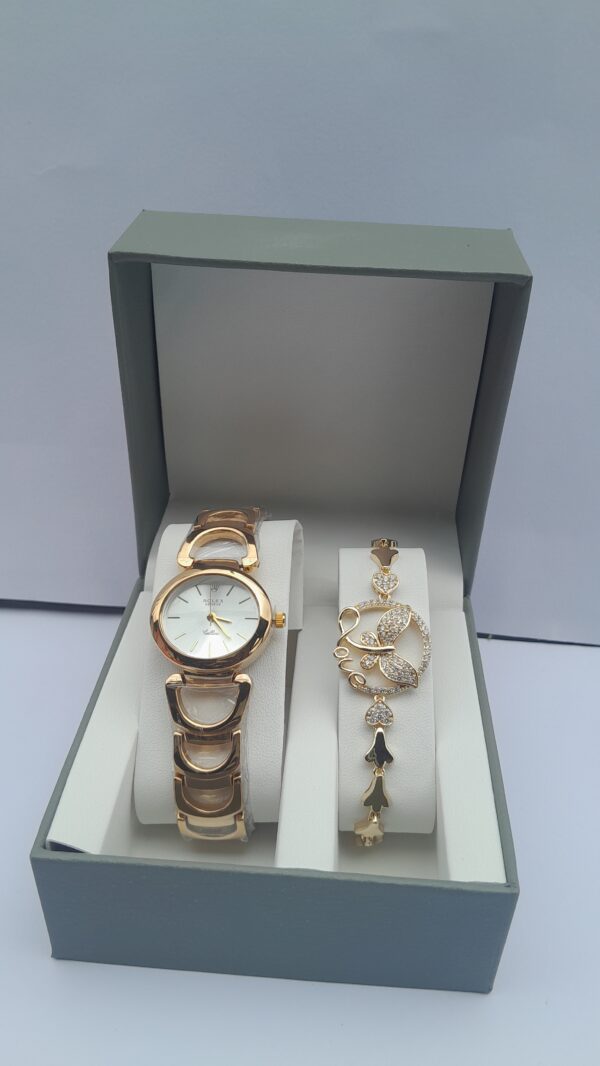 Women's Gold Watch Set