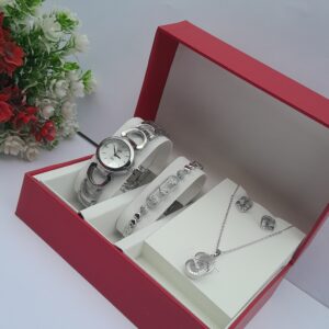 Luna Belle Ladies Silver 3-in-1 Jewelry Set