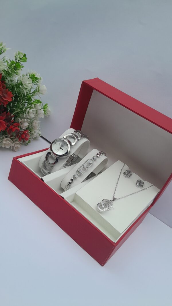 Luna Belle Ladies Silver 3-in-1 Jewelry Set