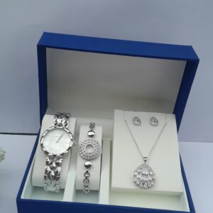 Vivid Aura Ladies Silver 3-in-1 Jewelry Set