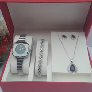 Silver Ladies Jewelry Set