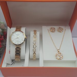 Golden Velvet Charm Ladies 3-in-1 Jewelry Set