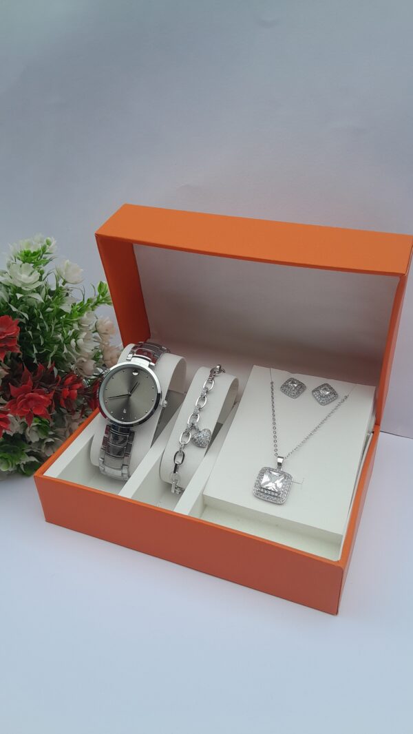 Seraphina Shine Ladies 3-in-1 Silver Jewelry Set