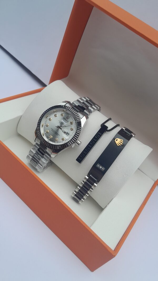 Premium Silver Men's 3 in 1 Set