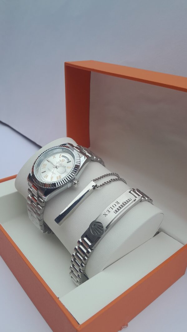 Silver Men's 3 in 1 Set
