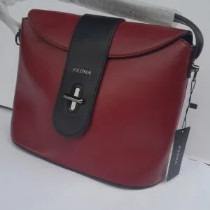 Bold Elegance Red & Black Ladies Handbag