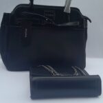 Classic Elegance Ladies Black Handbag Set