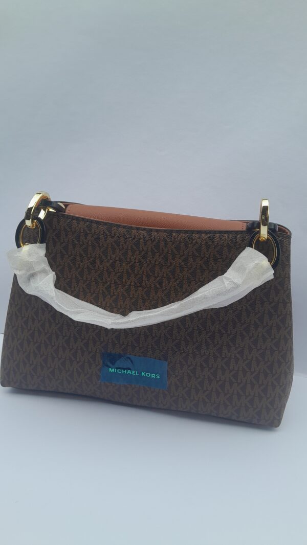 Artistic Charm Brown Ladies Handbag