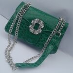 Fashionable Green Ladies Handbag