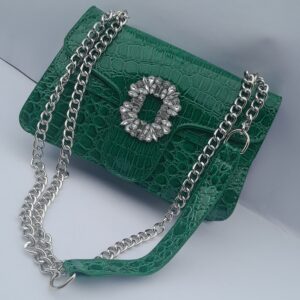 Fashionable Green Ladies Handbag