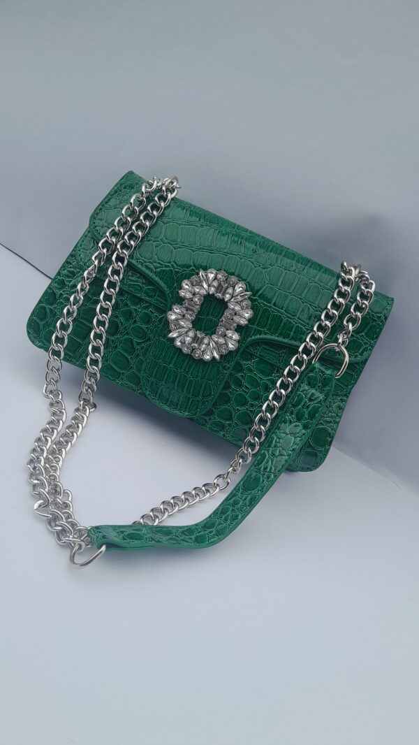 Fashionable Green Ladies Handbag