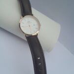 Black Ladies Leather Watch