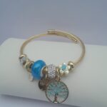 Radiance Gold Beaded Bangle