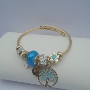 Radiance Gold Beaded Bangle