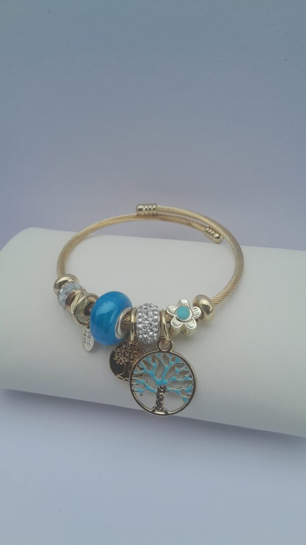 Radiance Gold Beaded Bangle