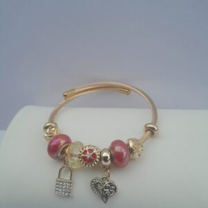Celeste Gold Beaded Bangle