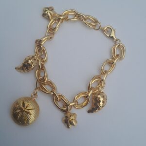 Ladies gold chain bracelet