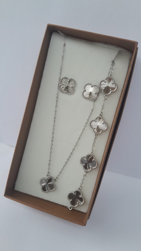 Elegant gold and silver jewelry sets from Nansey Emporium, perfect for women in Ghana