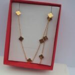 ladies gold chain with bracelet