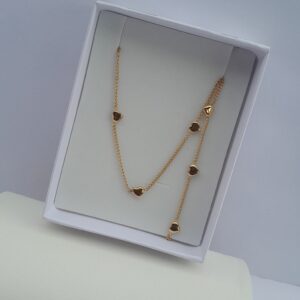 gold necklace and bracelet set