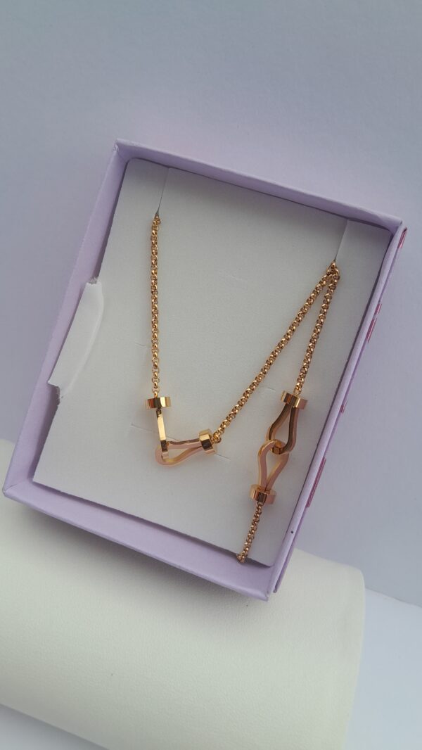 elegant gold chain bracelet set