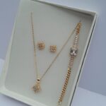 Elegant Golden Harmony 3-in-1 Jewelry Se