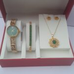 Gold 3 in 1 Ladies Set Green