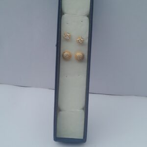 2-in-1 gold earrings
