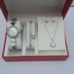 Luna Belle Ladies Silver 3-in-1 Jewelry Set