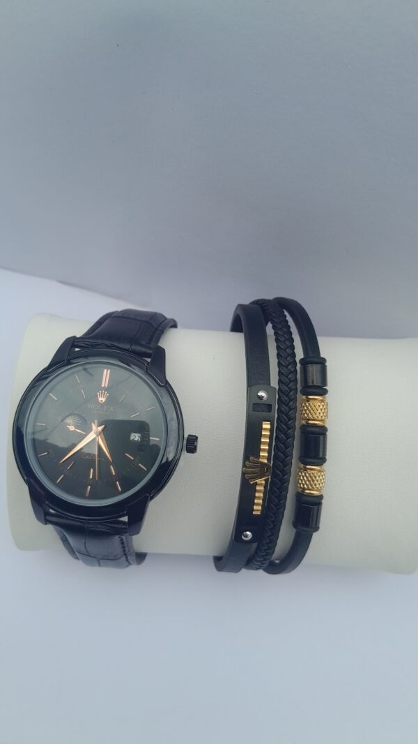 black digital watch for men with bracelet