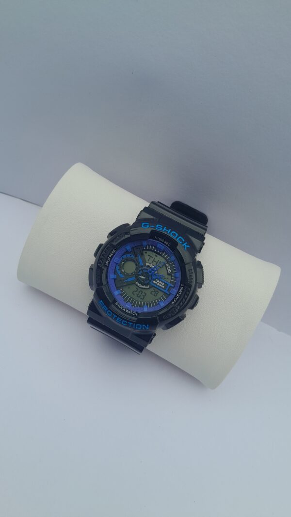 black digital watch for men