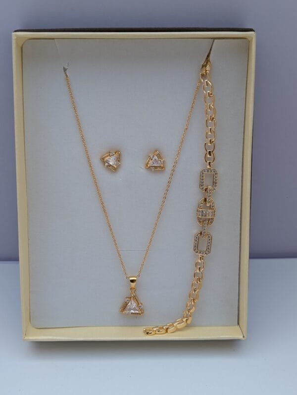 Statement Gold 3in1 Set - 15 Bold Jewelry Pieces for Confident Women Ghana | Nansey Emporium