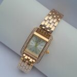 Brilliant gold ladies digital watch