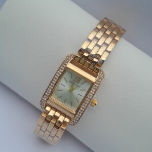Brilliant gold ladies digital watch