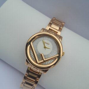 Luxe glow gold ladies digital watch