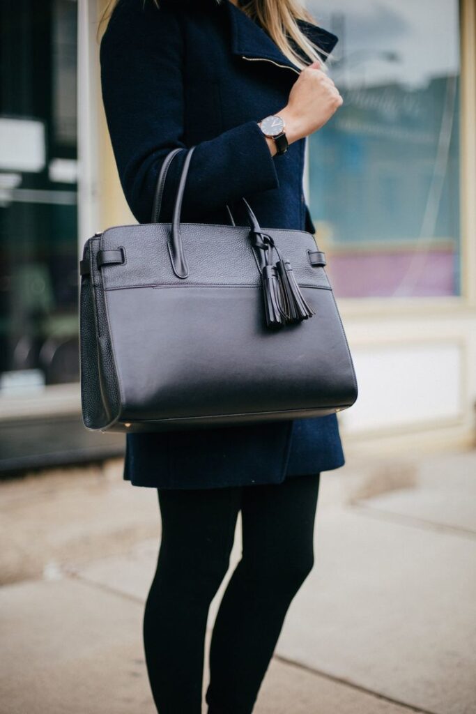 Professional handbag styling for Accra business women