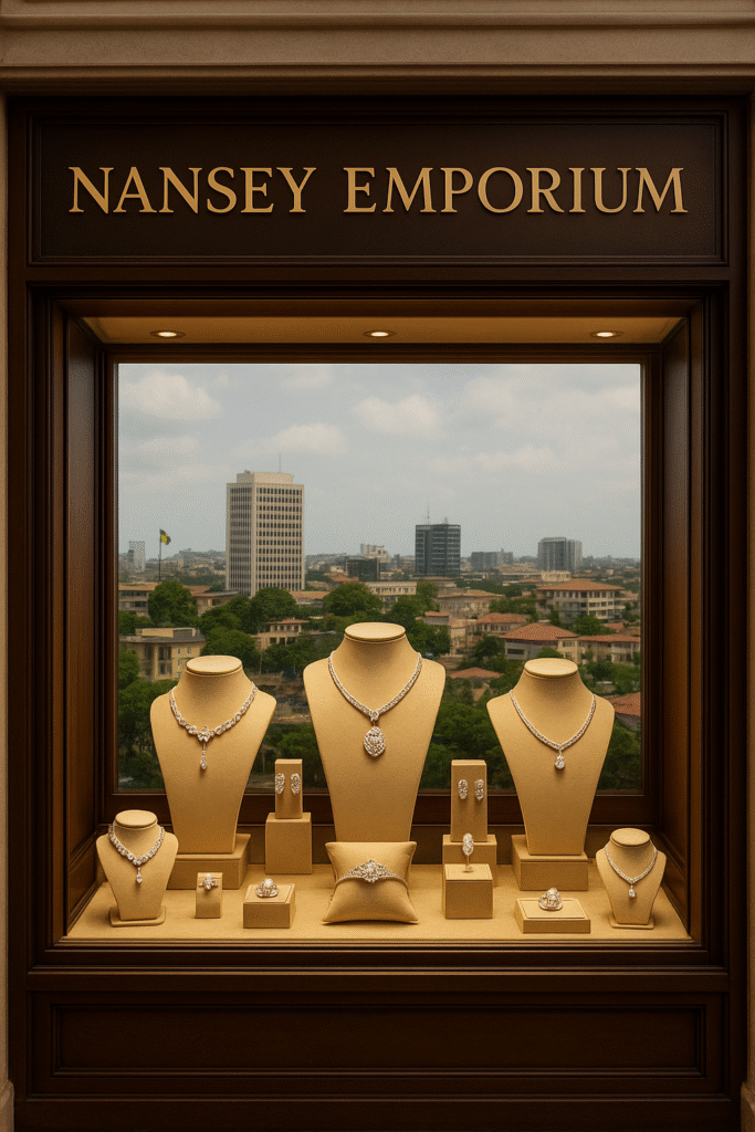 storefront or elegant jewelry display