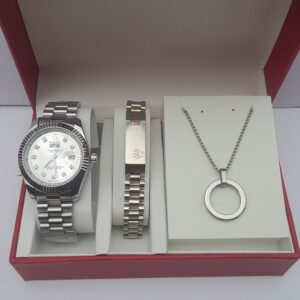 Silver Men's 3 in 1 Set