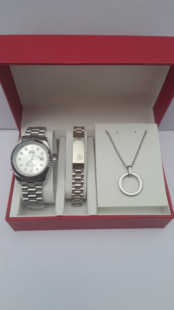Silver Men's 3 in 1 Set