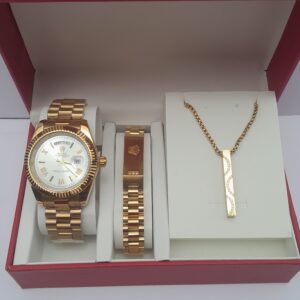 Regal Gold Men’s 3-in-1 Jewelry Set