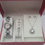 Ladies Silver Jewelry Set Elegant