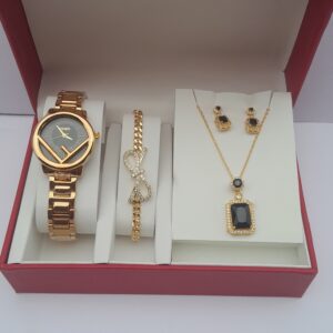 Gold Ladies Jewelry Set