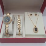 3-in-1 Ladies Gold Jewelry Set