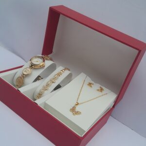 luxury all gold jewelry set