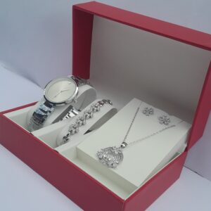 Silver Ladies Jewelry Set