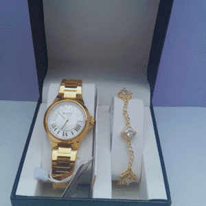 Radiant Elegance Gold Ladies 2-in-1 Jewelry Set