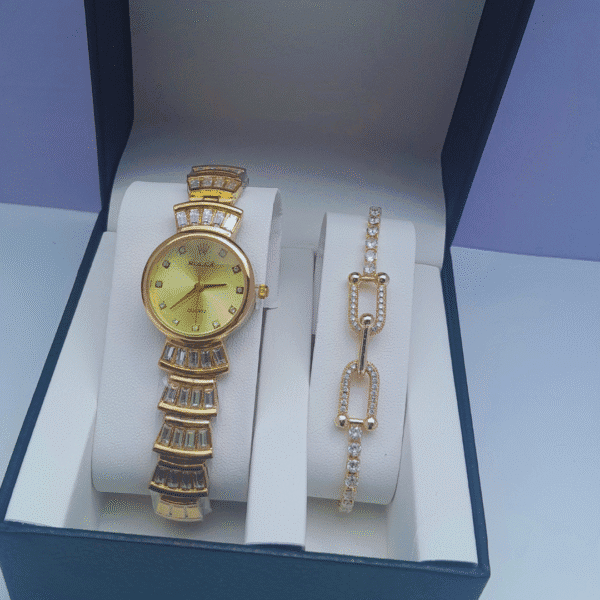 Golden Radiance Ladies 2-in-1 Jewelry Set